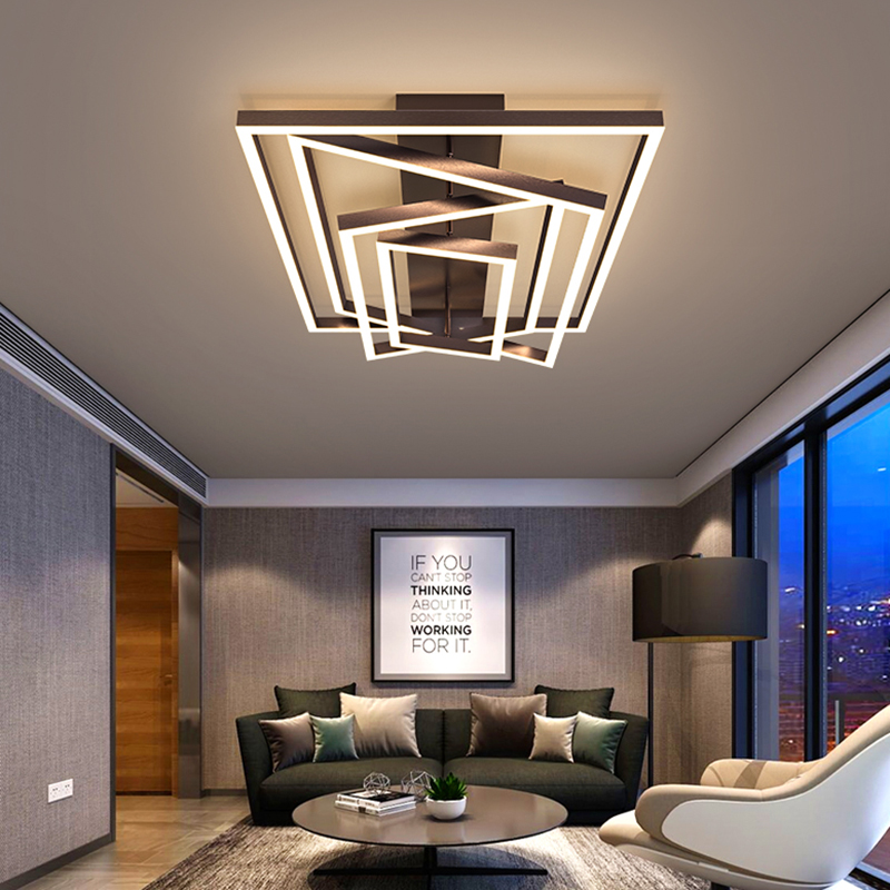 客厅灯 简约现代大气轻奢创意北欧长方形大厅吸顶灯具2021年新款